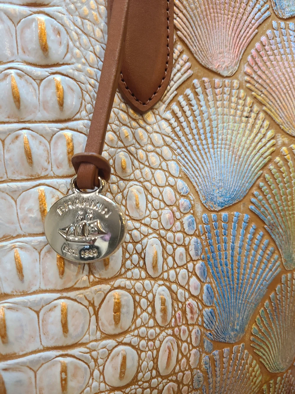 Brahmin Large Duxbury In Scallop Bondi EUC